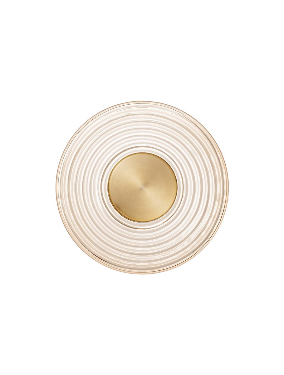 BERMUDEZ LE44929 Nowoczesna lampa ścienna o okrągłym kształcie z efektownym żłobieniem