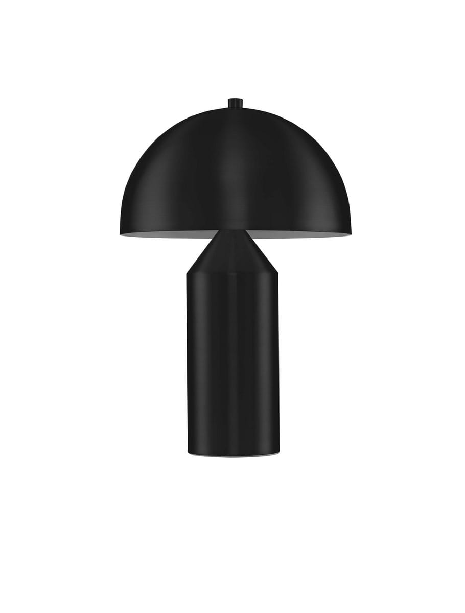 Luces Exclusivas ABABAY LE44685 Lampa stołowa Czarna Elegancka Lampa o cylindrycznym kształcie i kopulastym kloszu