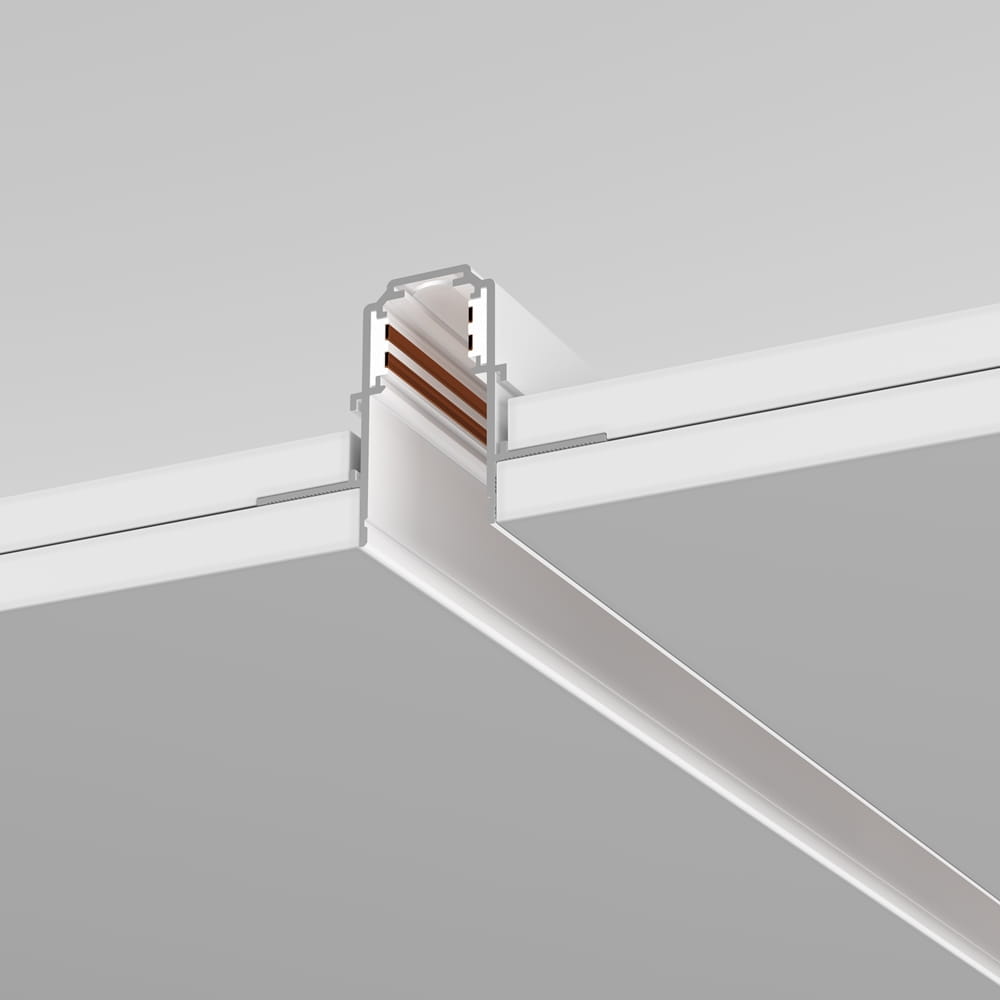 top EXILITY szyna magnetyczna slim 1m biała wpuszczana do płyty GK 12,5mm