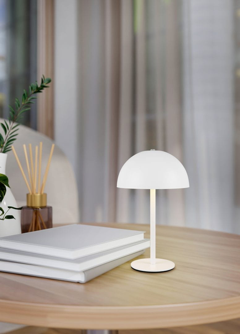 RL Light MUNOZ R54891131 mobilna lampa stołowa biała LED 1,3W ładowana USB-C