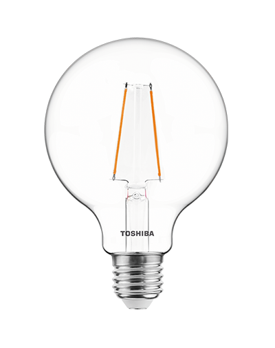 Toshiba Żarówka G95 LED 7W E27 2700K ściemnialna
