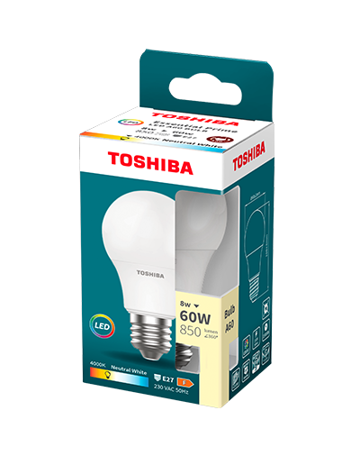 GREENLUX Żarówka LED E27 8W 4000K Toshiba Essential
