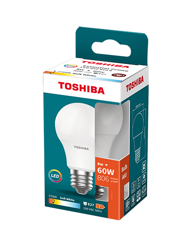 GREENLUX Żarówka LED E27 8W 3000K Toshiba Essential