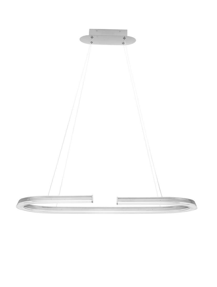 ORINOCO LE44532 Lampa wisząca LED owalny kształt srebrny design 48W