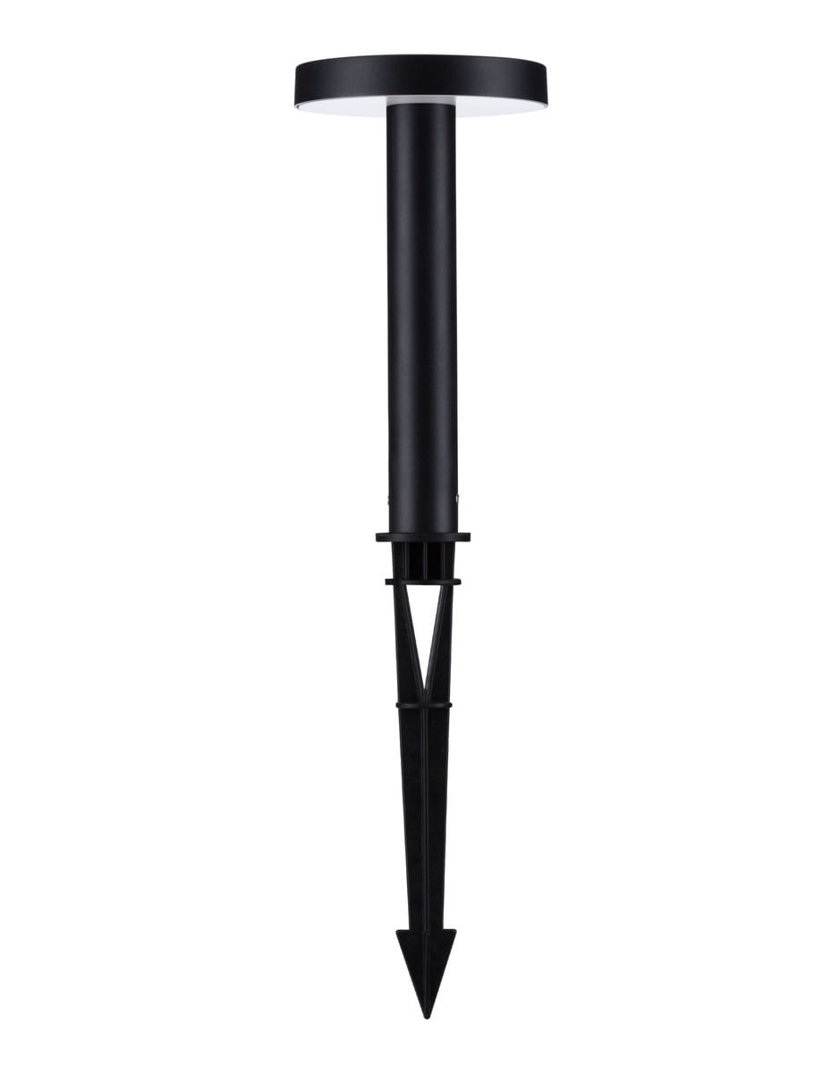 Luces Exclusivas NEIVA LE73756 Ogrodowa lampa stojąca cylindryczna czarna z wbudowanym LED o ciepłej barwie światła