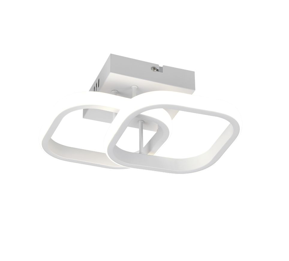 KASIA R63531931 lampa sufitowa dwa białe kwadraty LED 7W 4000K