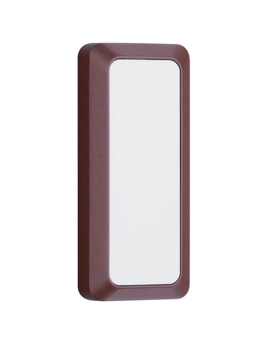 Luces Exclusivas PASCO LE73776 Kinkiet zewnętrzny prostokątny brązowy o klasycznym designie