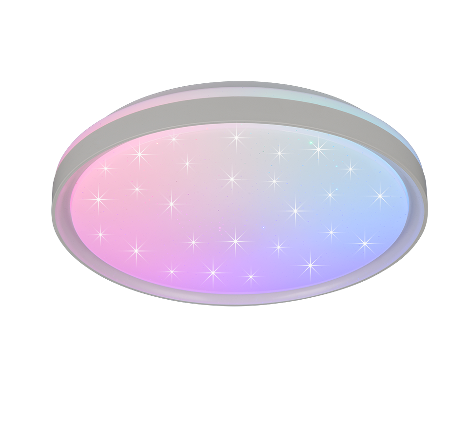 SOLIT R63581131 biały plafon z efektem gwieździstego nieba LED 14W 2700-6500K + RGB sterowanie pilotem