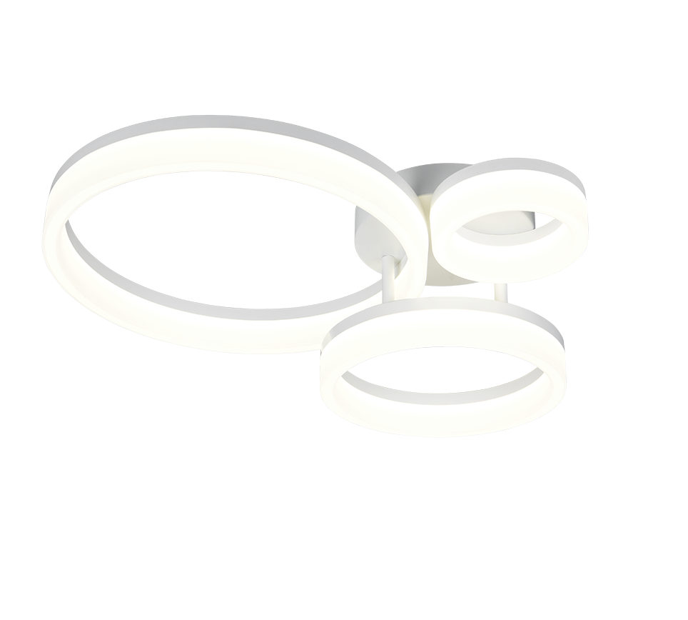 SCOPE R63601331 lampa sufitowa trzy białe ringi fi 13cm, 23cm i 33cm LED 32W 4000K