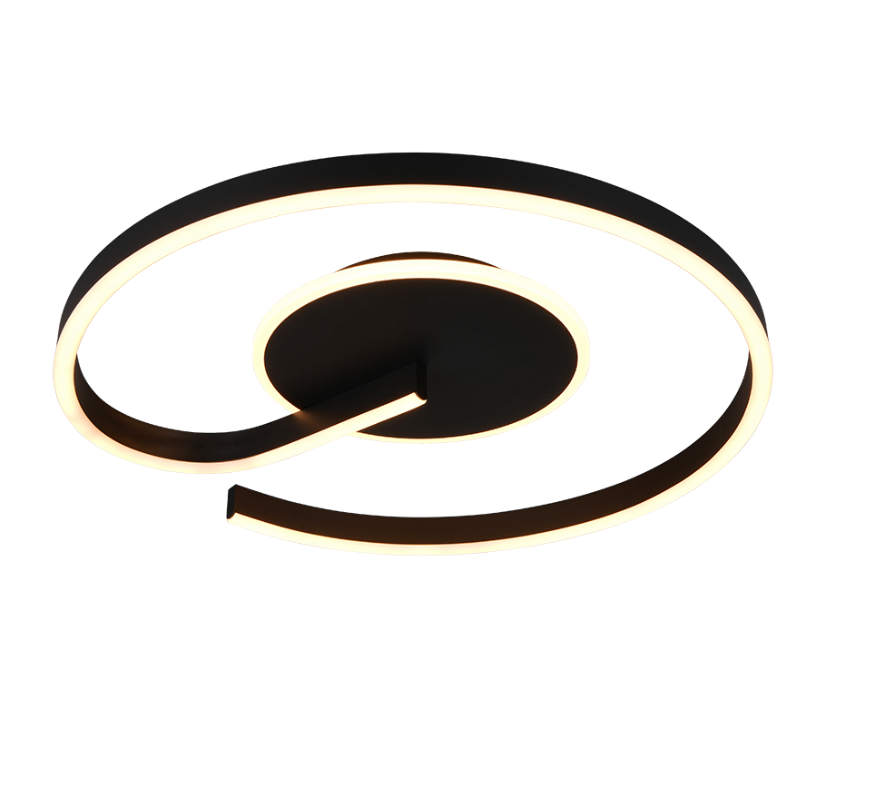 CALLE R63631132 lampa sufitowa czarna spirala LED 21W CCT 3stepDim