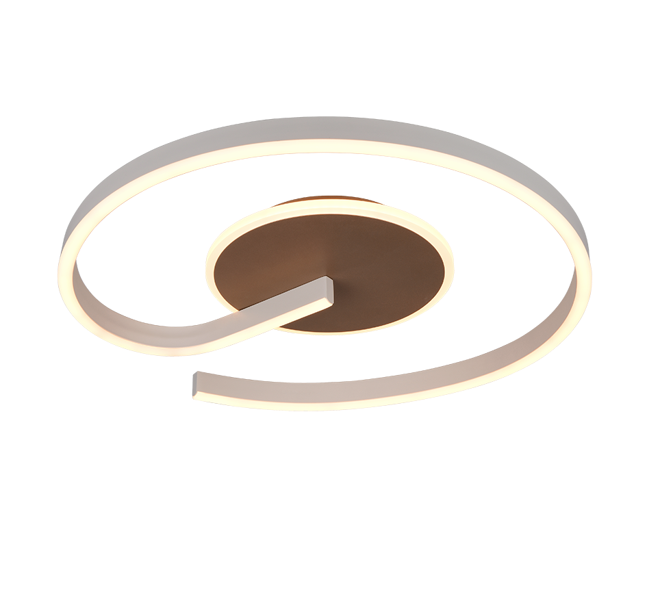 CALLE R63631165 lampa sufitowa kawowa spirala LED 21W CCT 3stepDim