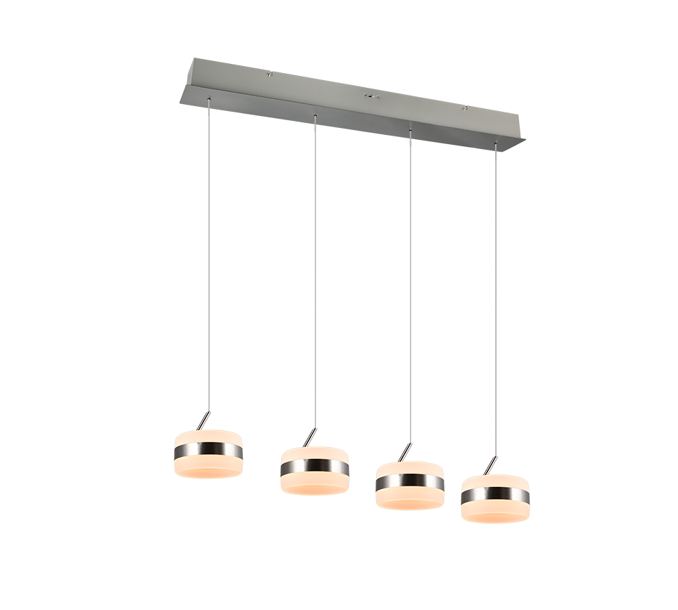 DIOS 331410407 lampa wisząca nad stół nikiel mat LED 4x8W CCT Switch Dimmer