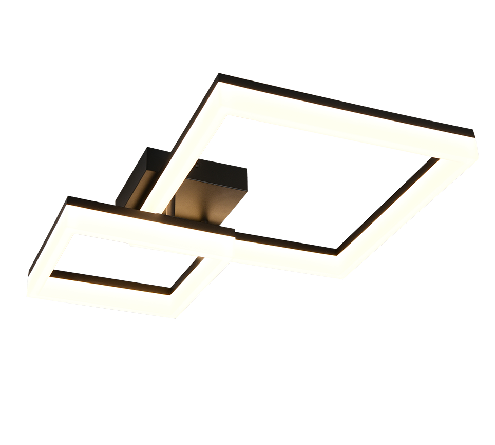 CAMINO R65771232 lampa sufitowa 62cm czarne kwadraty LED 22W 3000K
