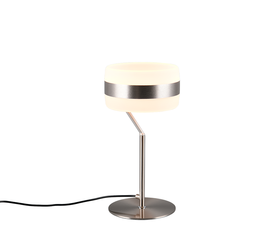 Trio DIOS 531410107 lampa stołowa nikiel mat LED 8W CCT ściemnianie dotykowe
