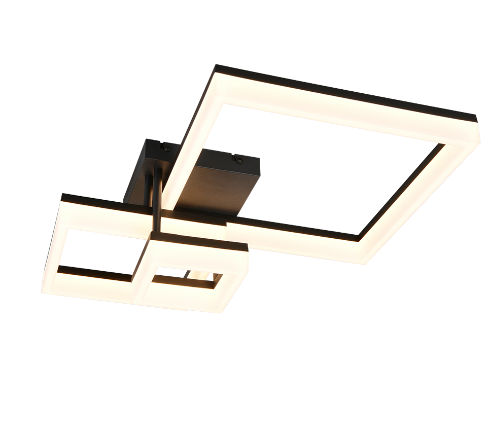 CAMINO R65771332 lampa sufitowa 66cm czarne kwadraty LED 32W 3000K