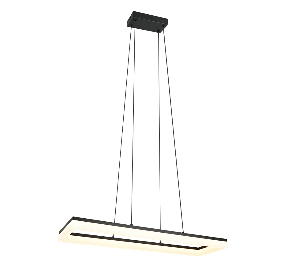 CAMINO R35771132 lampa wisząca 70cm czarny prostokąt LED 27W 3000K