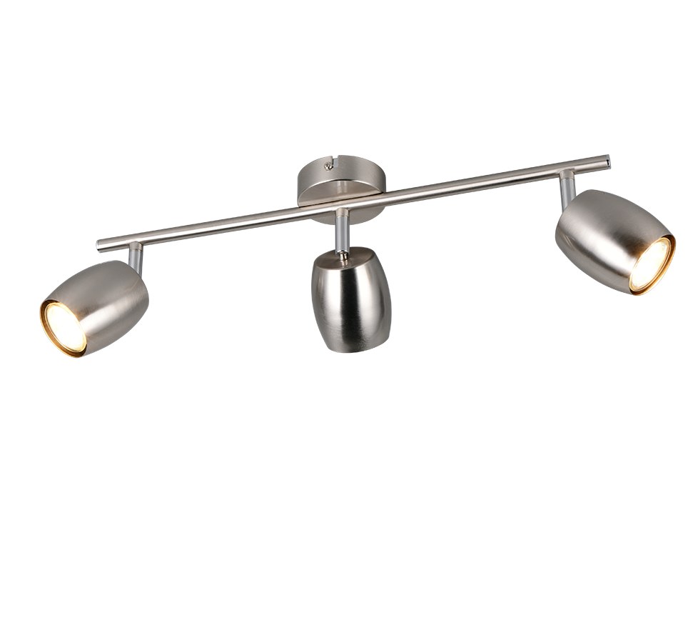 NANCY R86263007 regulowana lampa ścienna sufitowa nikiel mat 3xGU10