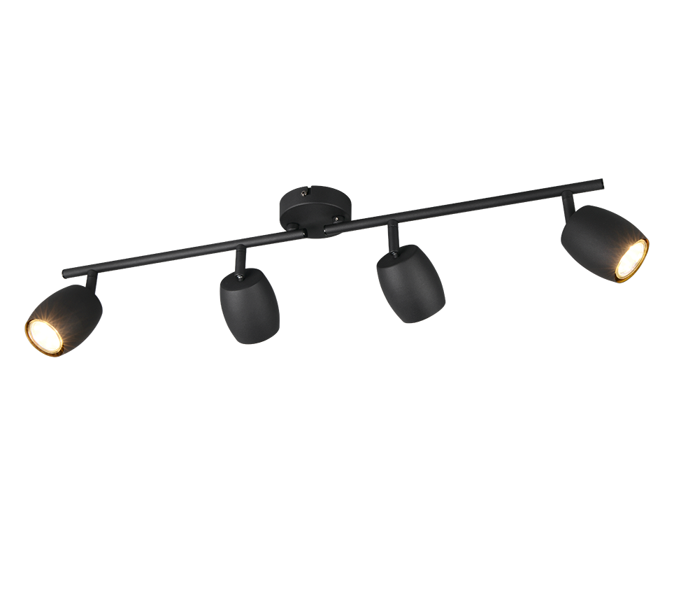 NANCY R86264032 regulowana lampa sufitowa czarny mat 4xGU10