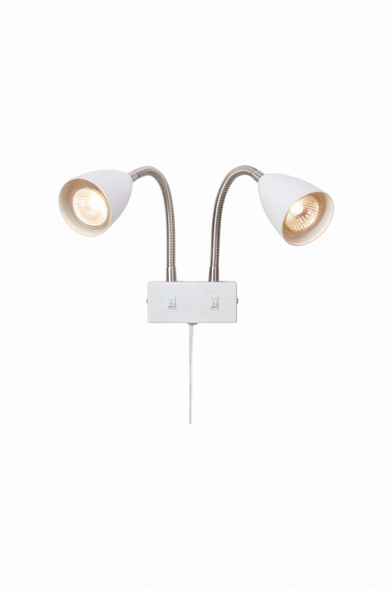 CIRO Kinkiet 2L Biała/Stal