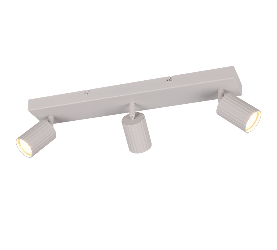 SOKA 867700376 listwa ze spotami kaszmirowe ryflowane tuby 3xGU10