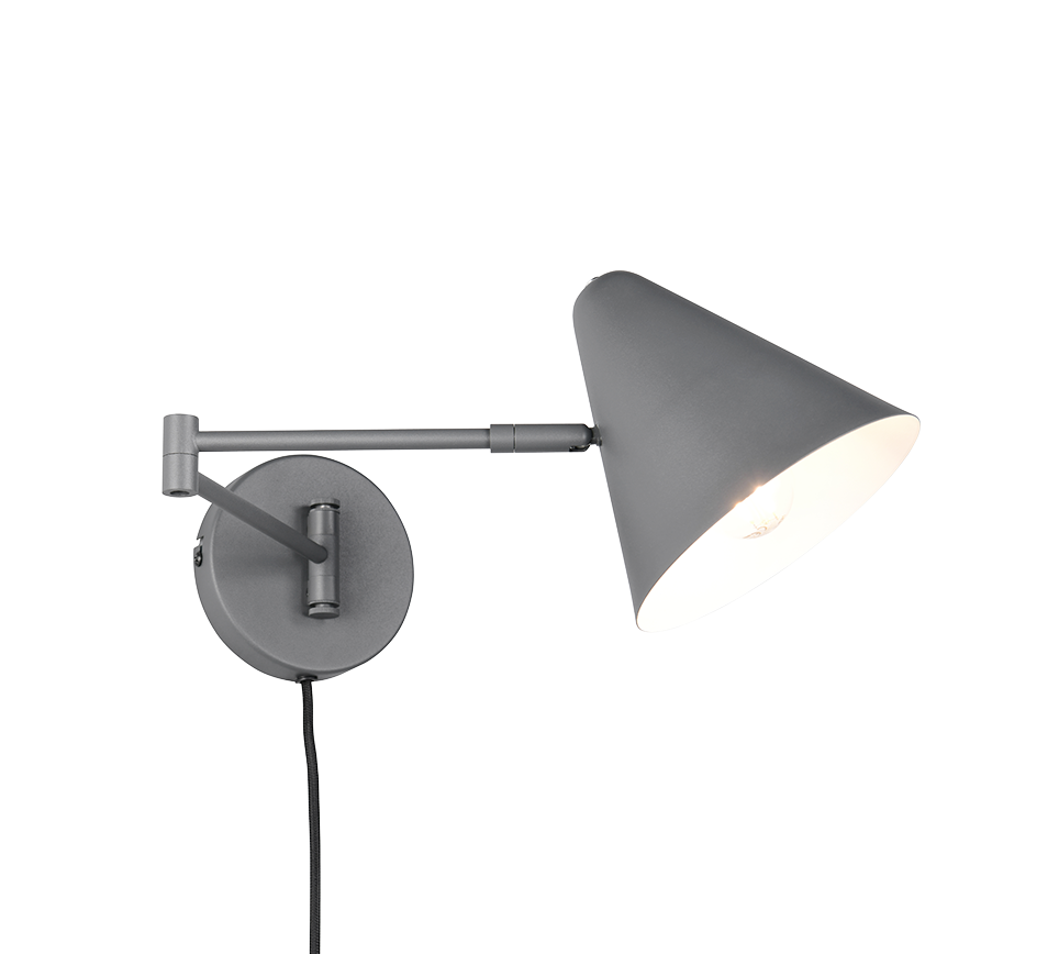 COSIMA 263970142 kinkiet regulowany grafitowy 1xE14 łamane ramię