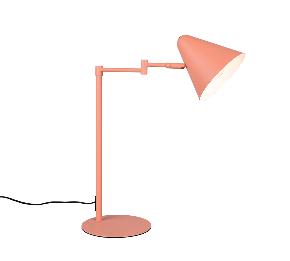 Trio COSIMA 563900140 lampa stołowa regulowana morelowy 1xE14 łamane ramię