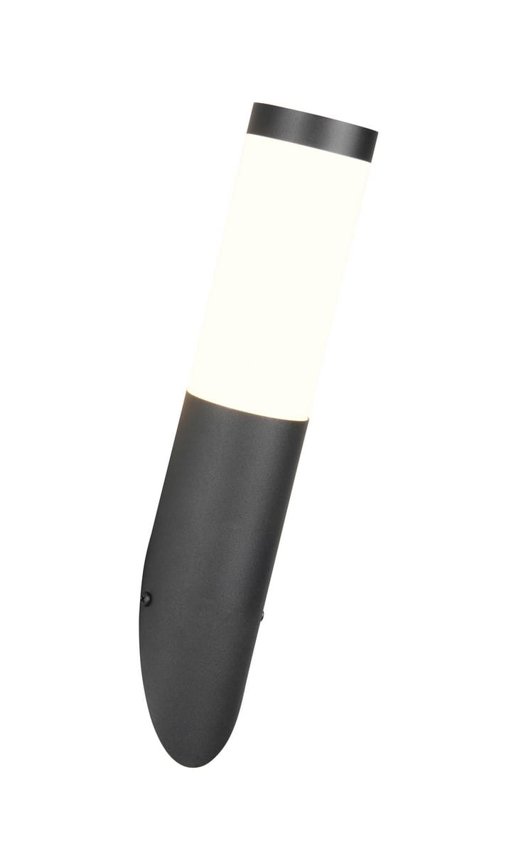 TRIOTO 209760132 kinkiet zewnętrzny tuba antracytowa biały klosz 1xE27 IP44