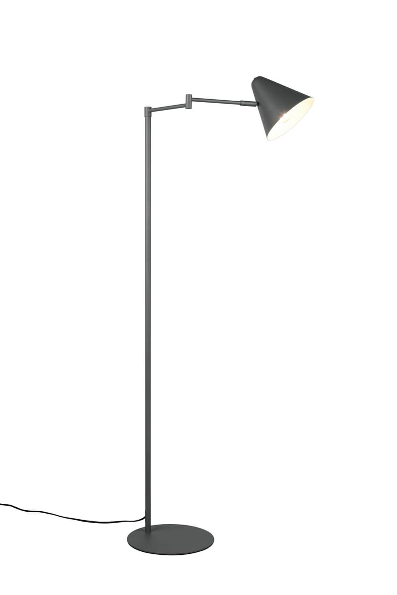 Trio COSIMA 463900142 lampa stojąca regulowana grafitowa 1xE14 łamane ramię
