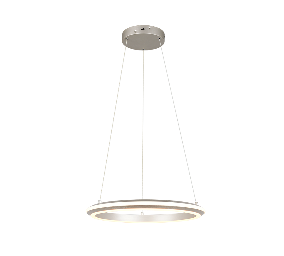 AMADOR 331010107 lampa wisząca nikiel mat ring fi 45cm LED 34W CCT 3stepDIM