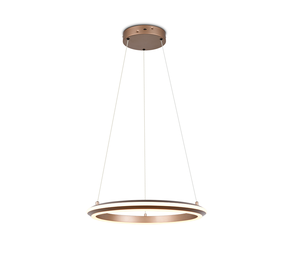 AMADOR 331010165 lampa wisząca kawowa ring fi 45cm LED 34W CCT 3stepDIM