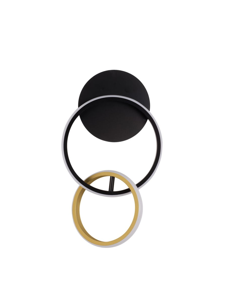 CHULUMANI LE44821 Nowoczesna lampa ścienna z dwoma pierścieniami elegancka oprawa