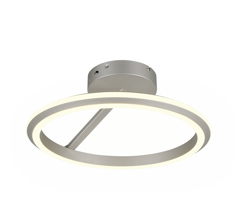 AMADOR 635510107 lampa sufitowa nikiel mat ring fi 45cm LED 34W CCT 3stepDIM