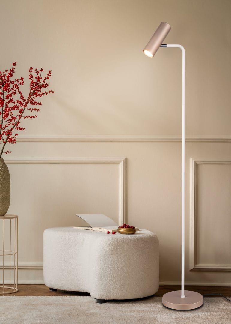 Trio MARLEY 412400165 lampa podłogowa kawowa regulowana 1xGU10