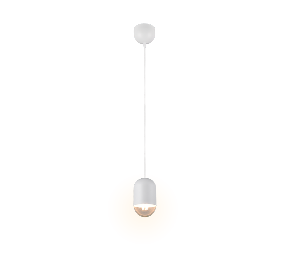 NARA R36311031 lampa wisząca biała 1xE27 minimalistyczna