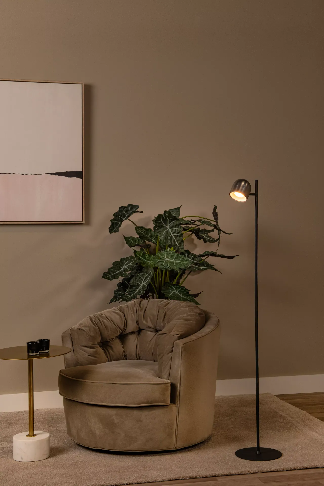 SKANSKA RECH 03749/03/15 lampa stojąca czarno-szara LED 3W DIM CCT