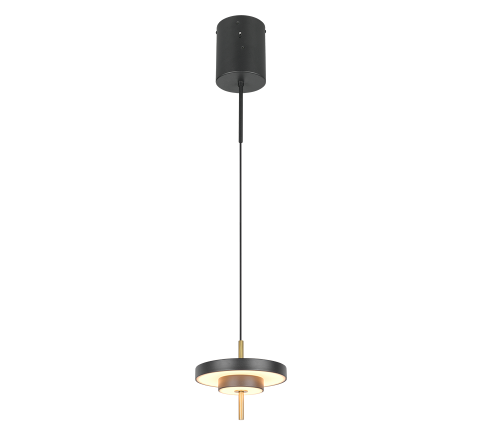KEATON 340210180 lampa wisząca LED 10W CCT 3stepDim wykończenie czarny / złoty
