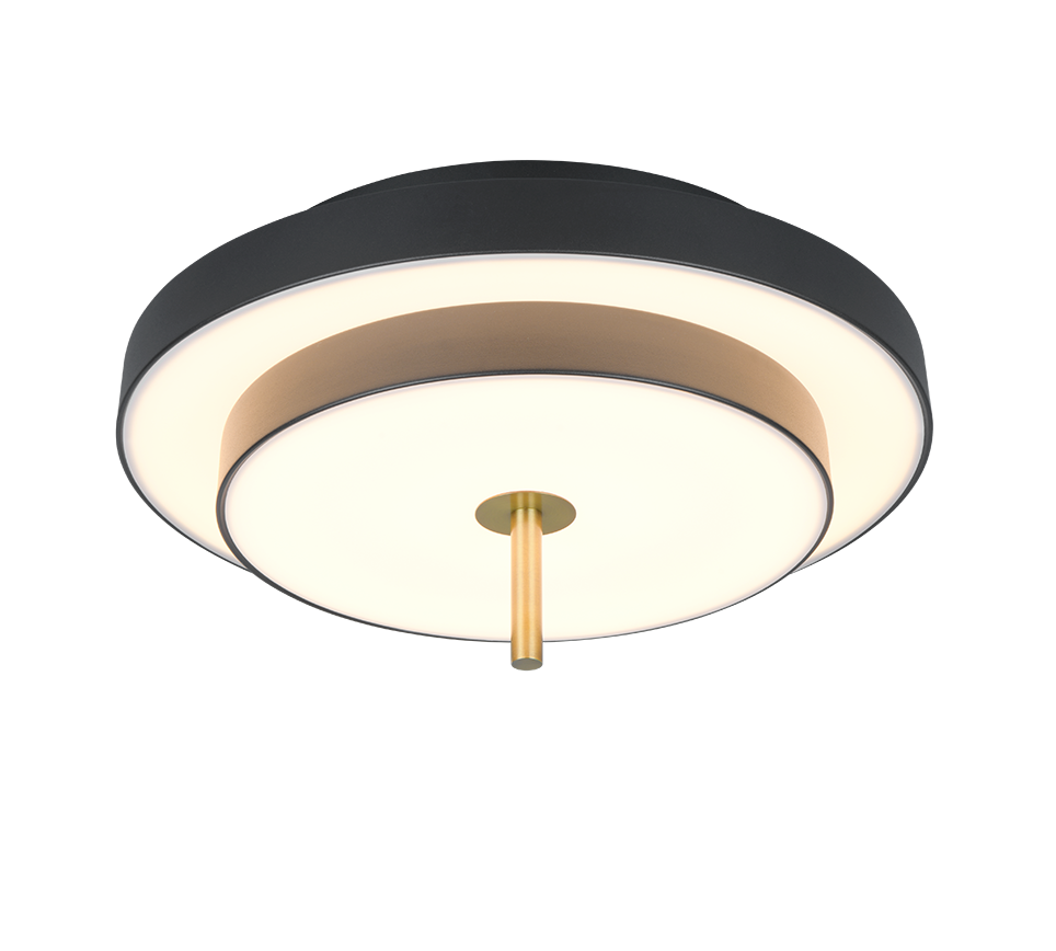 KEATON 640210180 plafon LED 34,5W CCT 3stepDim wykończenie czarny / złoty
