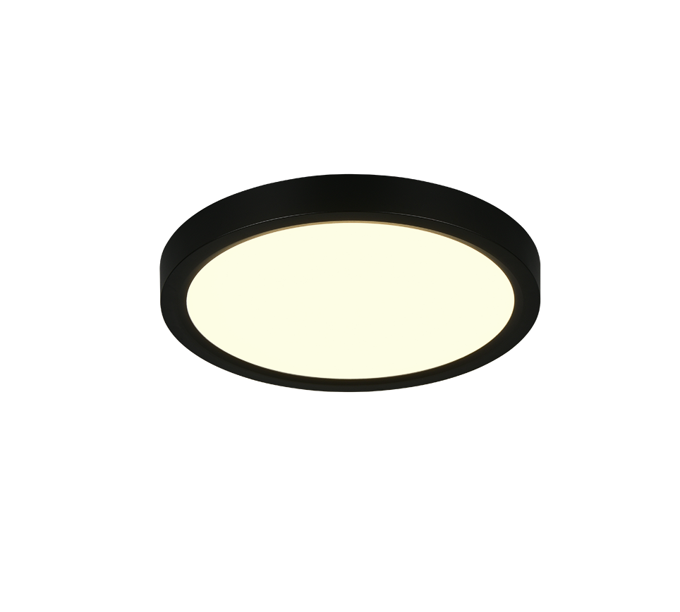 DRACO R65891132 czarny okrągły panel LED 18W CCT natynkowy 3stepDim