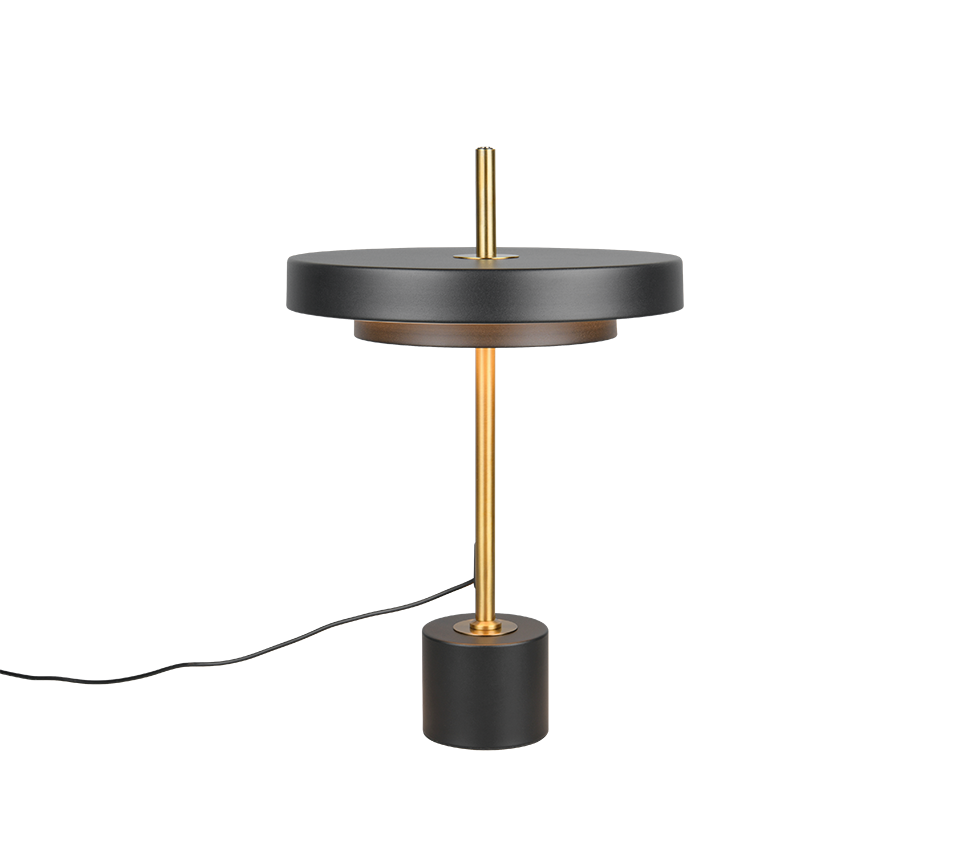 Trio KEATON 540210180 lampa stołowa LED 12W CCT wykończenie czarny / złoty