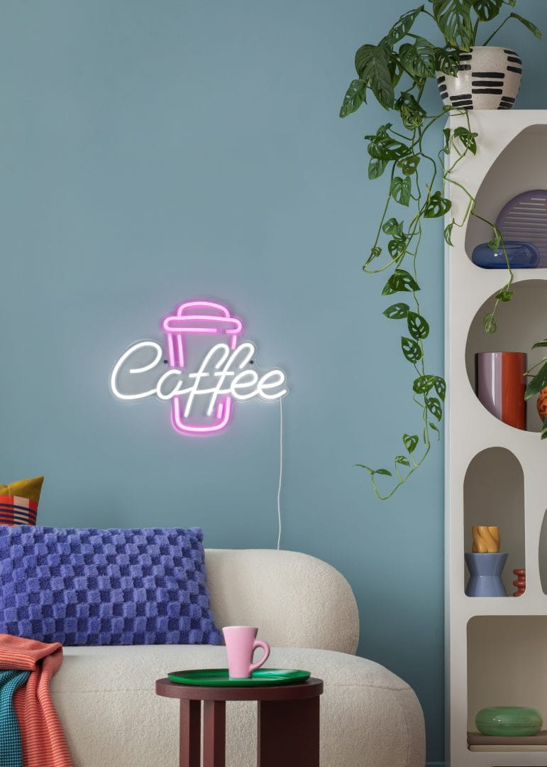 COFFEE R23751100 lampa ścienna kubek z kawą LED 5W neon barowy