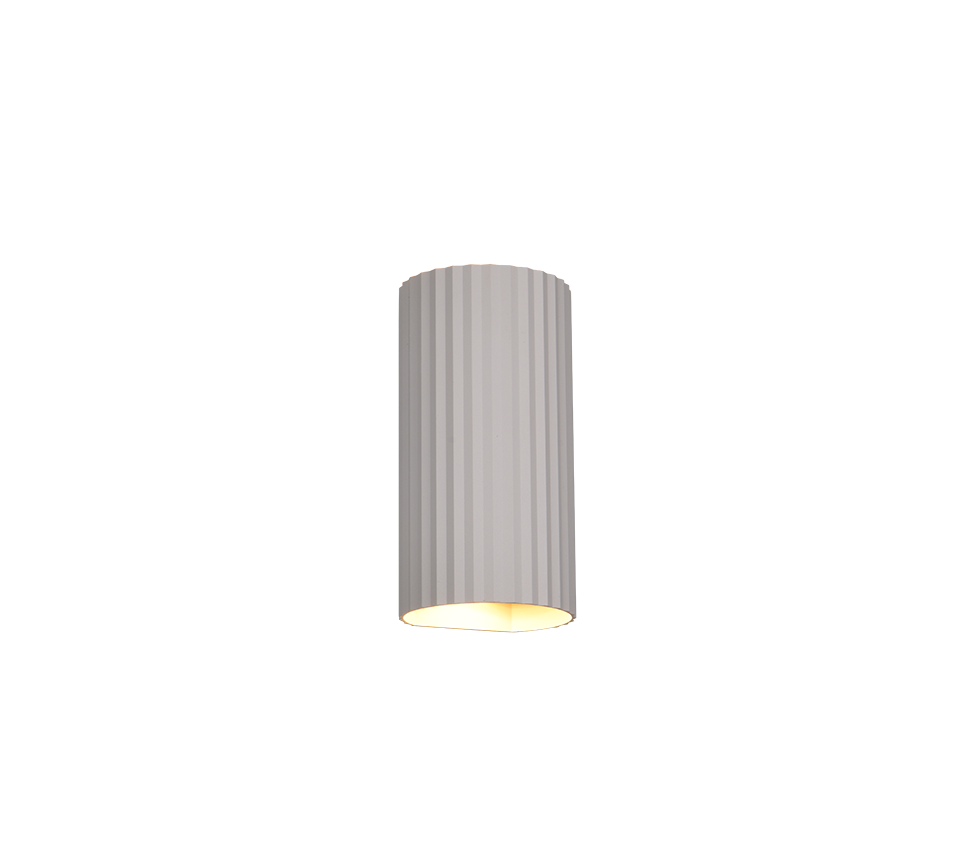 SOKA 267700265 kinkiet kaszmirowa ryflowana tuba 2xGU10 światło góra dół