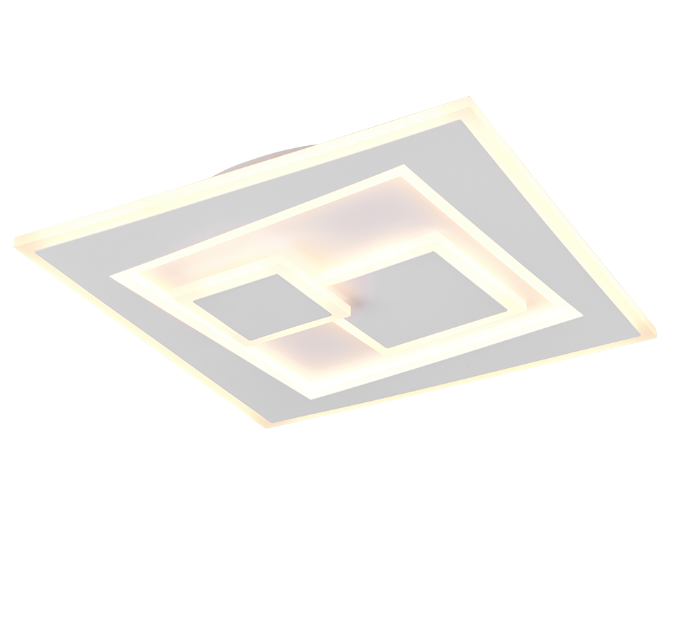 DEGAS R63511131 kwadratowy nowoczesny biały plafon LED 34W 2700-6500K DIM + pilot