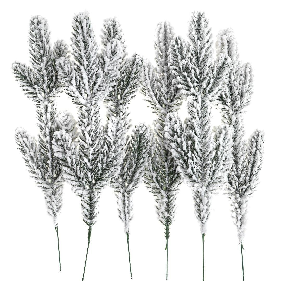 Dalprint Ośnieżone gałązki sosny 25cm 6 szt