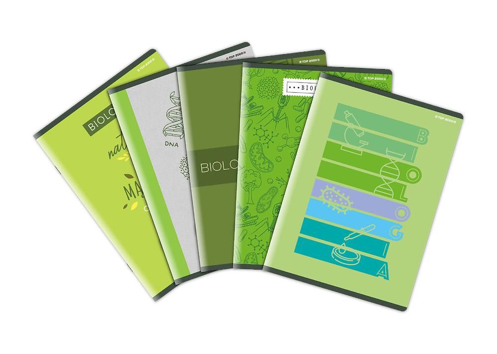 Top-2000 Zeszyt A5 Biologia kratka 60 kartek