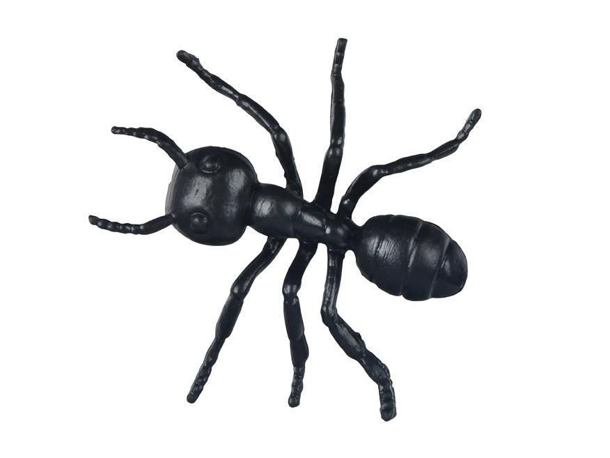 Mrówka plastikowa 5cm czarna 12 szt - figurka