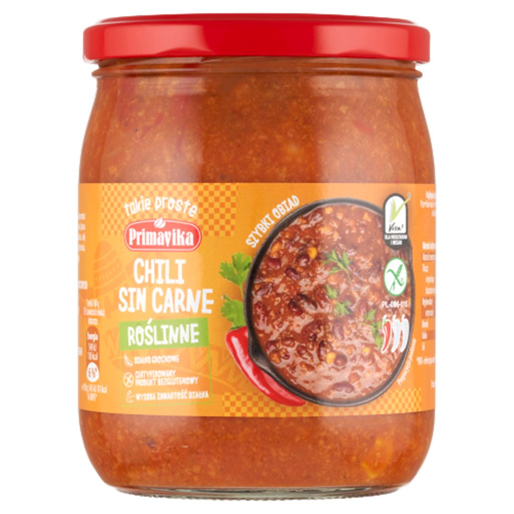 Primavika Sos wegański chili sin carne 470 g - sos