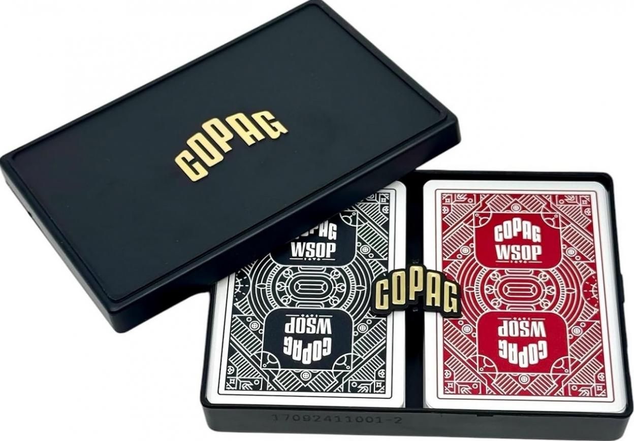 Karty do pokera Copag Wsop black/red 2 szt - karty