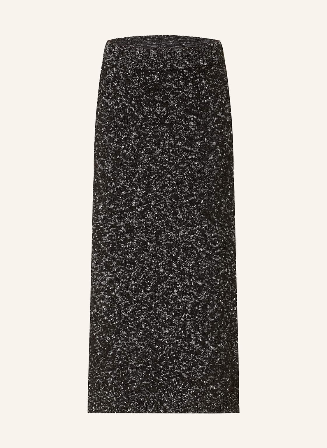 Selected Femme Spódnica Z Dzianiny schwarz