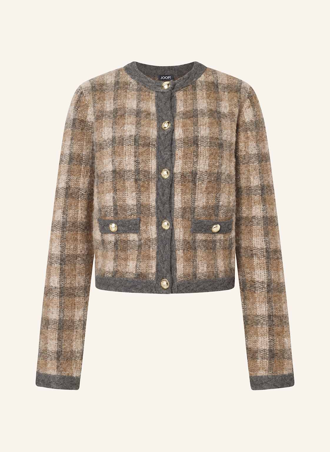 Joop! Kardigan Kea Z Dodatkiem Alpaki braun