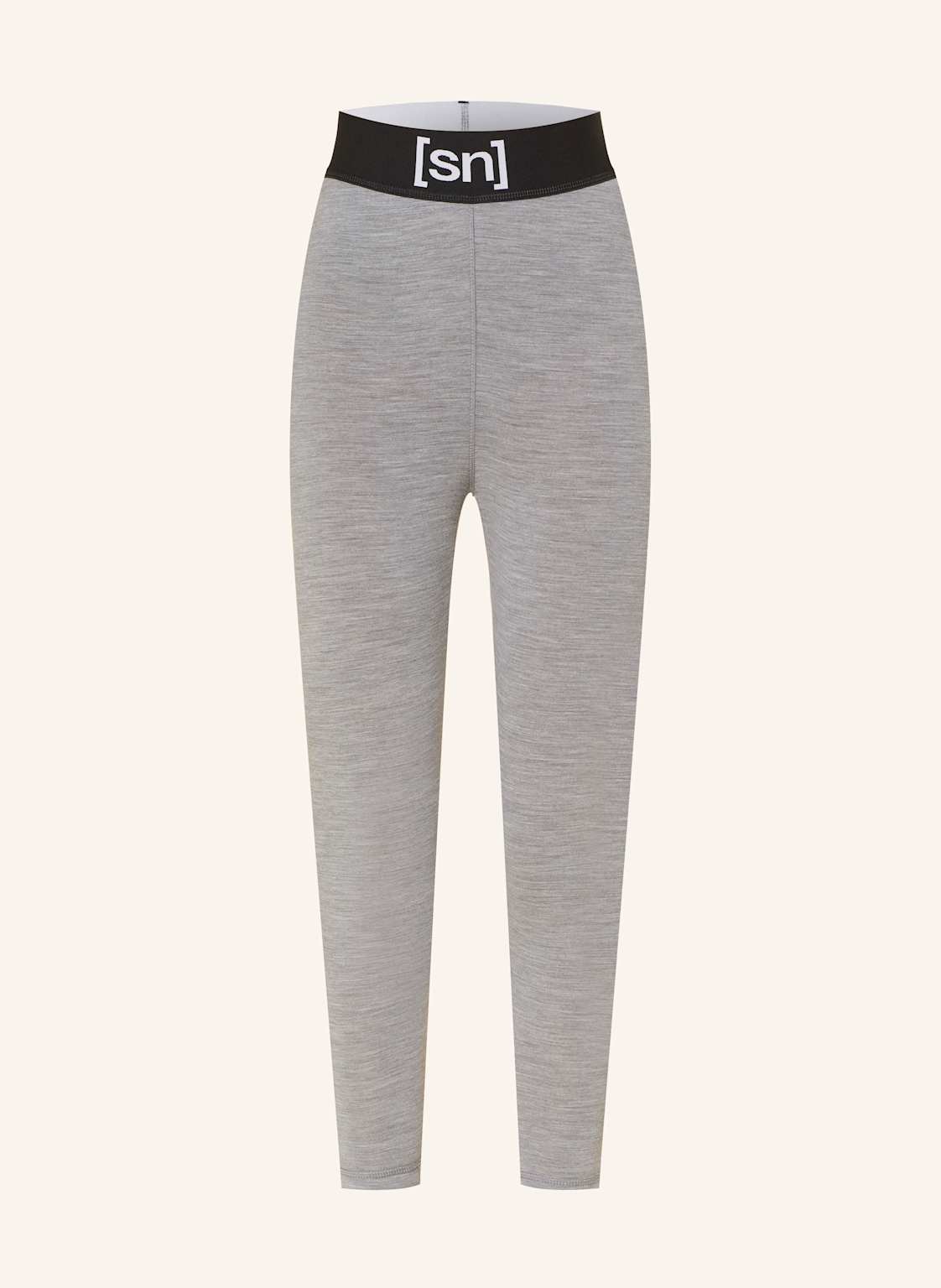 Super.Natural Legginsy 3/4 Tundra 175 Z Wełną Merino grau